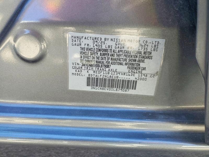 Продажа на аукционе авто 2025 Nissan Versa, vin: 3N1CN8EV0SL879087, номер лота: 70635016