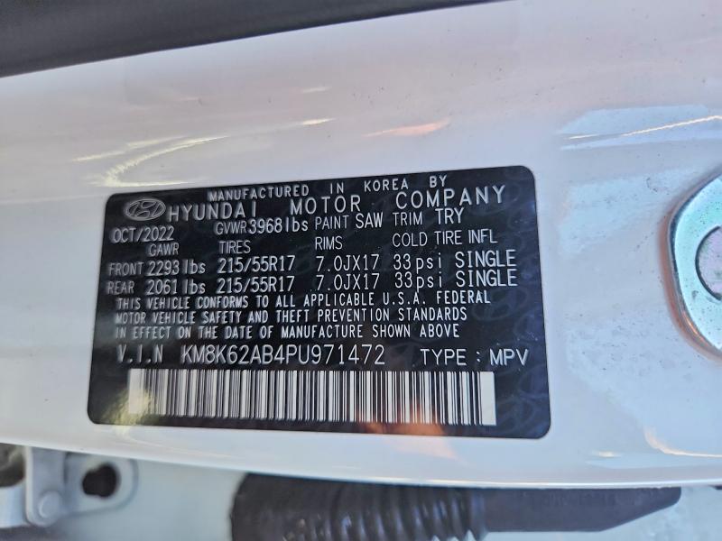 Продажа на аукционе авто 2023 Hyundai Kona, vin: KM8K62AB4PU971472, номер лота: 69520826
