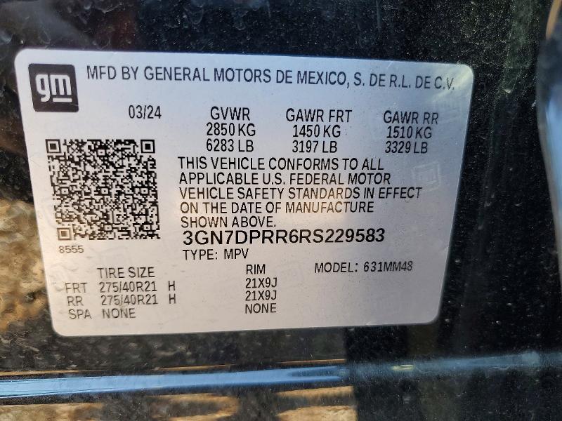 2024 Chevrolet Equinox მანქანა იყიდება აუქციონზე, vin: 3GN7DPRR6RS229583, აუქციონის ნომერი: 67157206