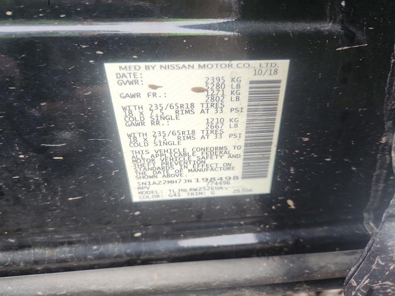 Auction sale of the 2018 Nissan Murano, vin: 5N1AZ2MH7JN198498, lot number: 70152216