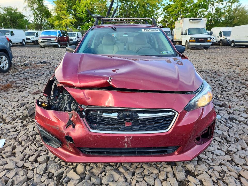 2019 Subaru Impreza მანქანა იყიდება აუქციონზე, vin: 4S3GTAA65K3724945, აუქციონის ნომერი: 70512316