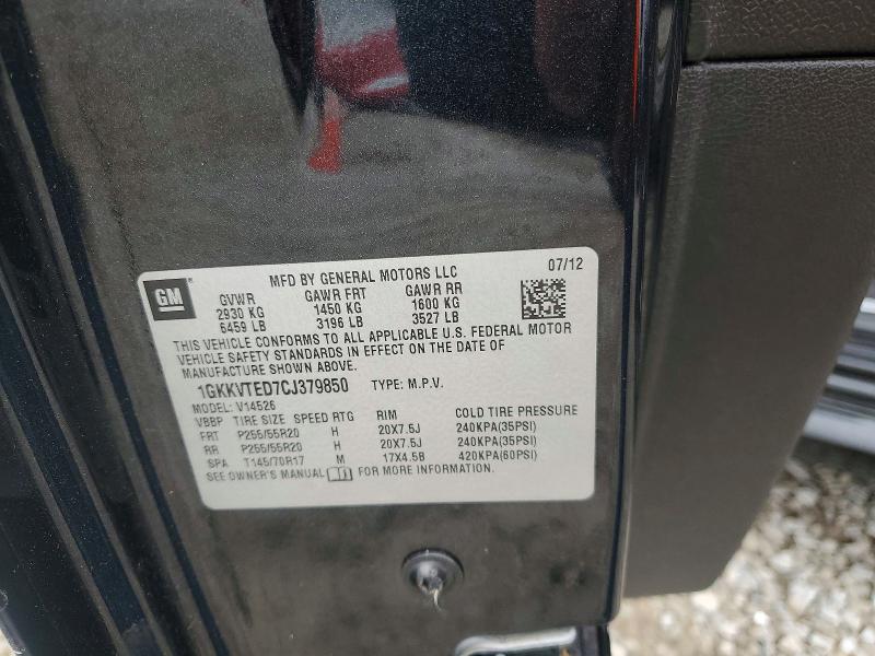 Продажа на аукционе авто 2012 Gmc Acadia, vin: 1GKKVTED7CJ379850, номер лота: 69762266
