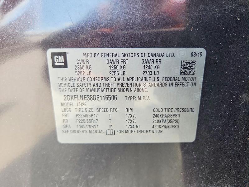 Продажа на аукционе авто 2016 Gmc Terrain, vin: 2GKFLNE38G6116506, номер лота: 68154536