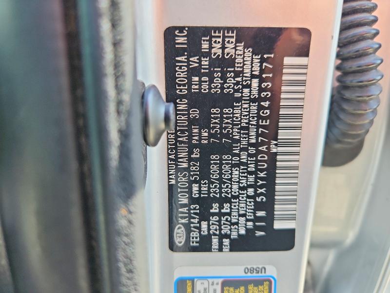 Продаж на аукціоні авто 2014 Kia Sorento, vin: 5XYKUDA77EG433171, номер лоту: 69440676