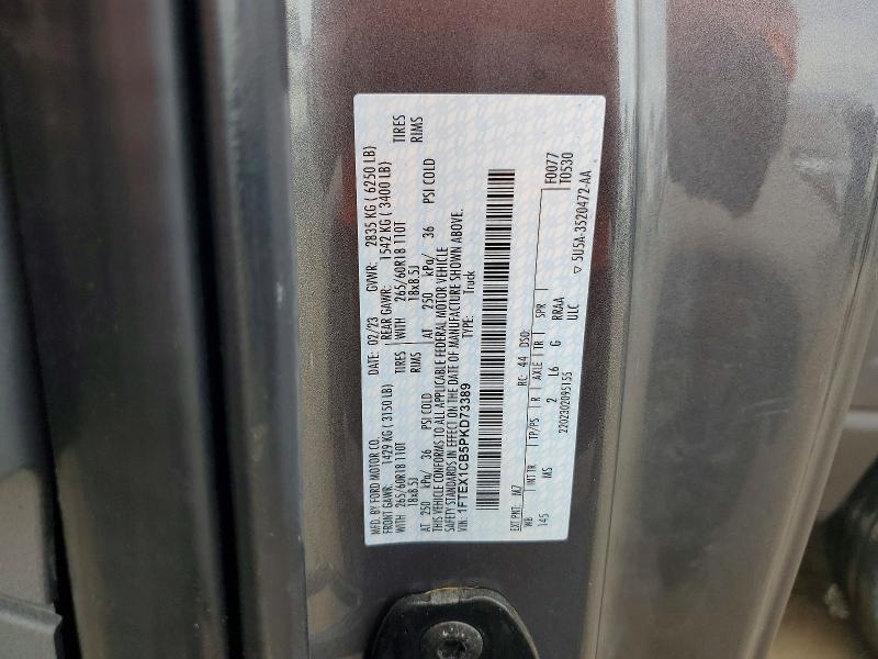 Продаж на аукціоні авто 2023 Ford F150, vin: 1FTEX1CB5PKD73389, номер лоту: 70322206