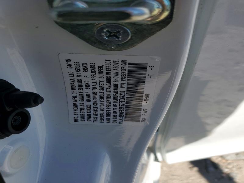 Aukcja sprzedaży 2015 Honda Civic, vin: 19XFB2F57FE067200, numer aukcji: 68420186