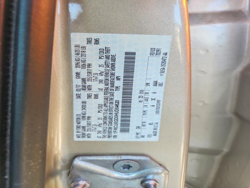 2017 Ford Escape მანქანა იყიდება აუქციონზე, vin: 1FMCU0GD0HUD04620, აუქციონის ნომერი: 68601716