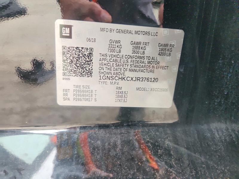 Продаж на аукціоні авто 2018 Chevrolet Suburban, vin: 1GNSCHKCXJR376120, номер лоту: 71059136