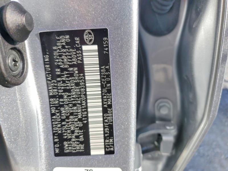 Продажа на аукционе авто 2023 Toyota Camry, vin: 4T1G11AK0PU839534, номер лота: 69922346