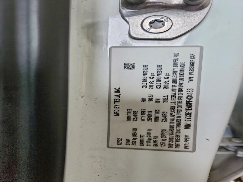 Продажа на аукционе авто 2023 Tesla Model 3, vin: 5YJ3E1EA8PF434183, номер лота: 69948126