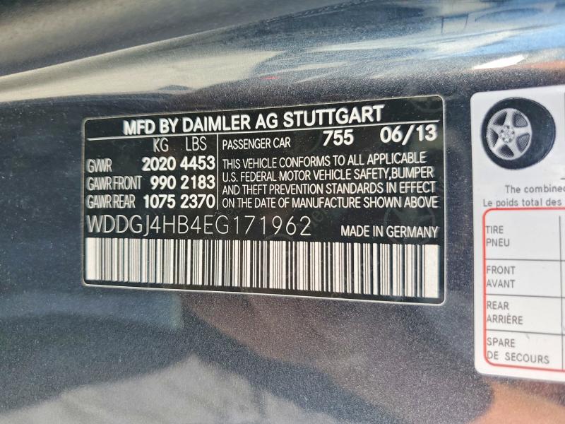 2014 Mercedes-benz C მანქანა იყიდება აუქციონზე, vin: WDDGJ4HB4EG171962, აუქციონის ნომერი: 69641136