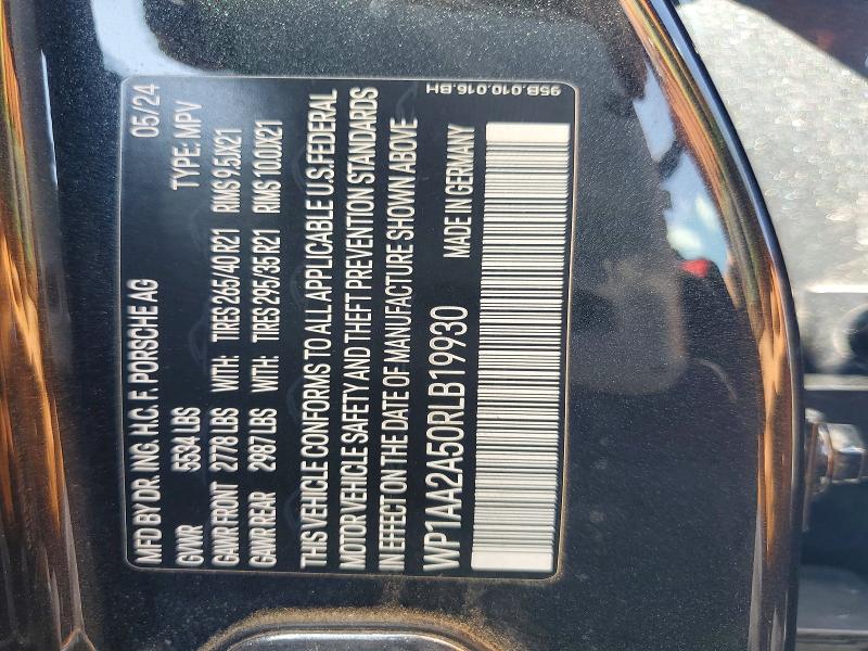 Продажа на аукционе авто 2024 Porsche Macan, vin: WP1AA2A50RLB19930, номер лота: 69611046