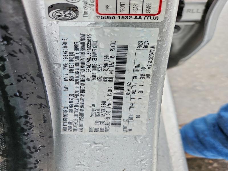 Aukcja sprzedaży 2015 Ford Fiesta, vin: 3FADP4CJ5FM225616, numer aukcji: 68015696