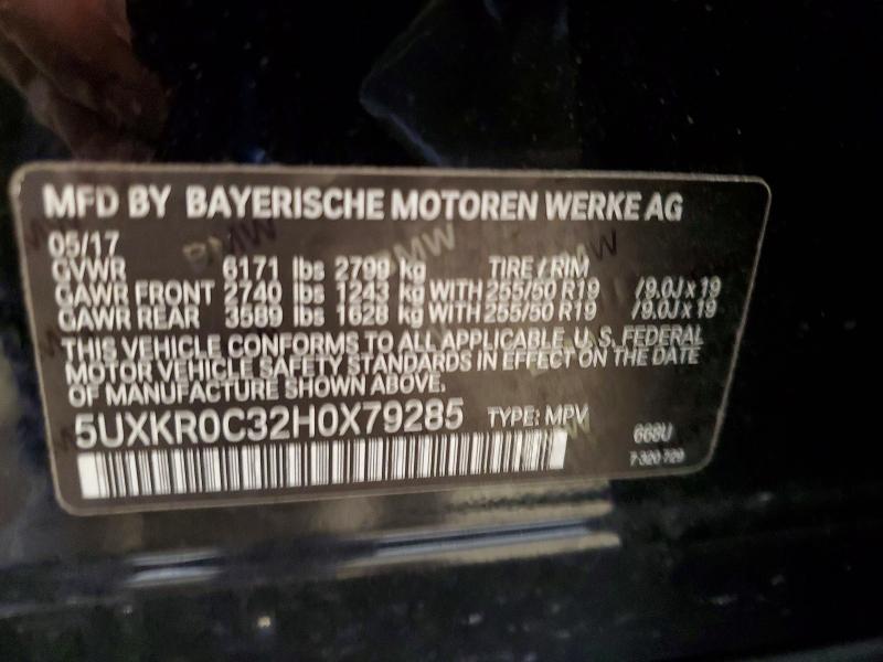 Aukcja sprzedaży 2017 Bmw X5, vin: 5UXKR0C32H0X79285, numer aukcji: 68788616