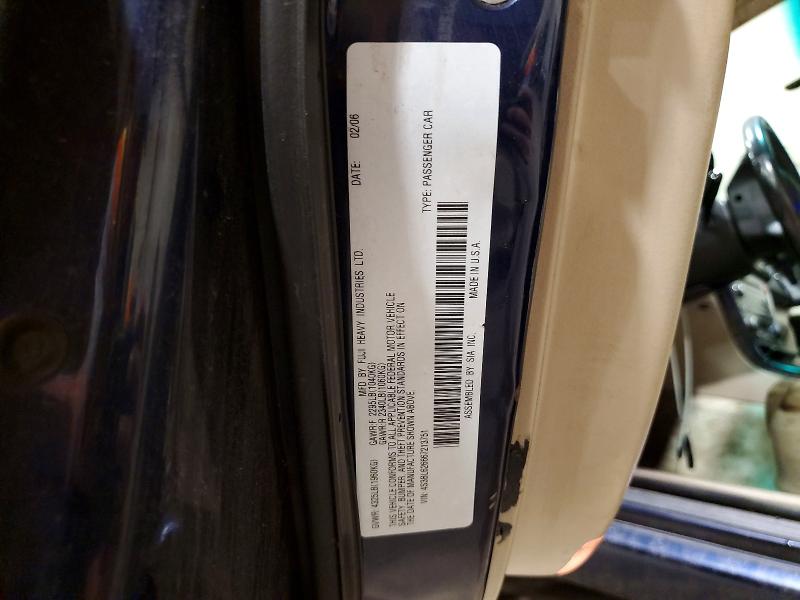 Aukcja sprzedaży 2006 Subaru Legacy, vin: 4S3BL626667213751, numer aukcji: 69619416