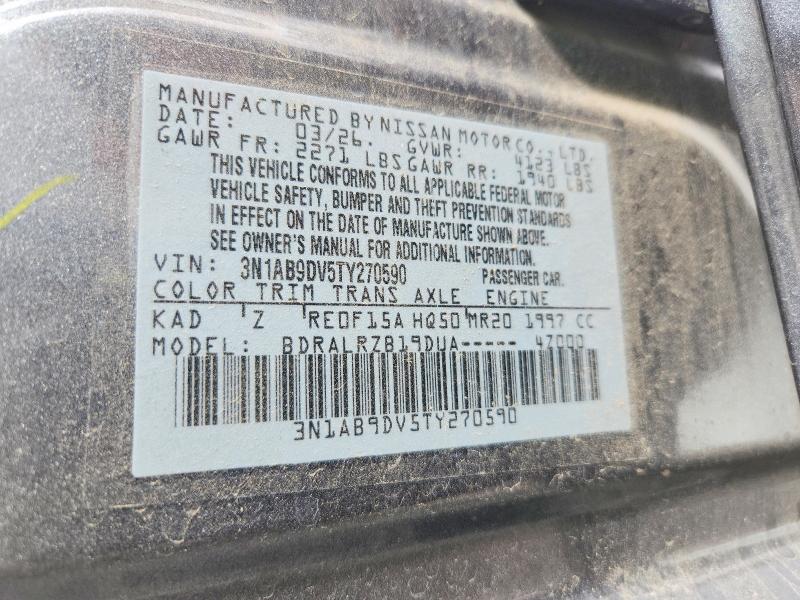71004386 :رقم المزاد ، 3N1AB9DV5TY270590 vin ، 2026 Nissan Sentra مزاد بيع