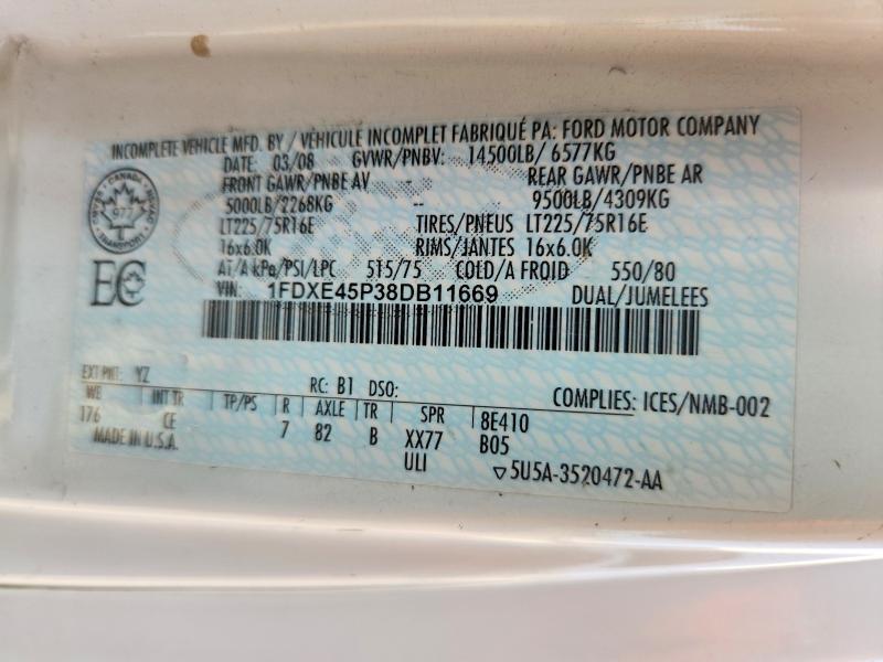 67432826 :رقم المزاد ، 1FDXE45P38DB11669 vin ، 2008 Ford Econoline مزاد بيع