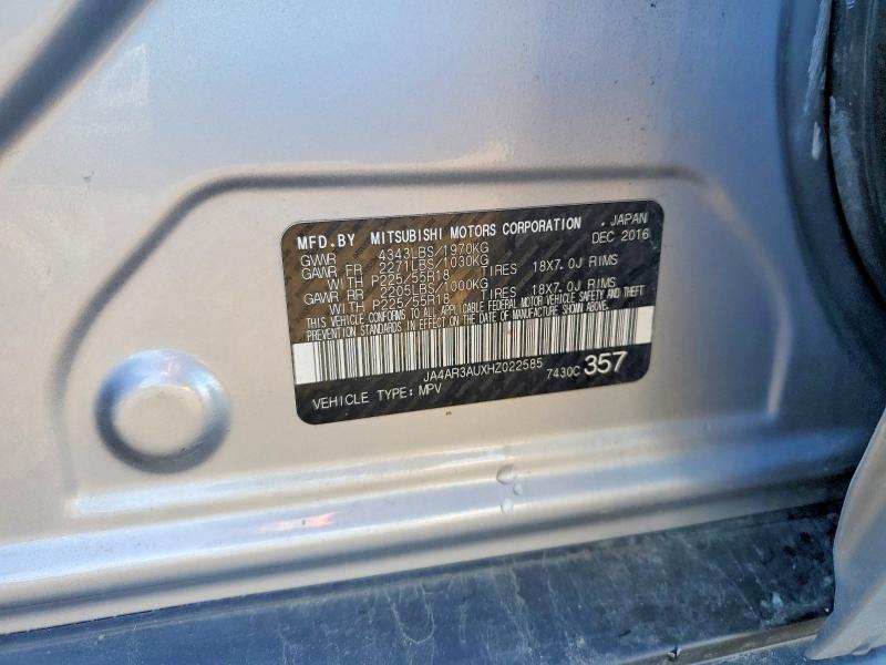 Aukcja sprzedaży 2017 Mitsubishi Outlander Sport, vin: JA4AR3AUXHZ022585, numer aukcji: 68403906
