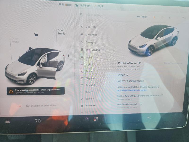 Aukcja sprzedaży 2021 Tesla Model  Y, vin: 5YJYGAEE1MF277160, numer aukcji: 67910406