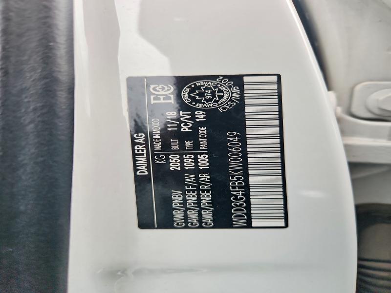 Продажа на аукционе авто 2019 Mercedes-benz A, vin: WDD3G4FB5KW006049, номер лота: 67607886
