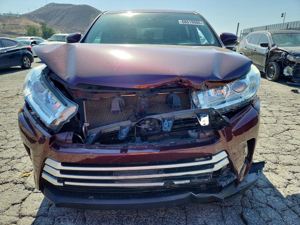 Продажа на аукционе авто 2019 Toyota Highlander, vin: 5TDZARFH9KS055004, номер лота: 68619986