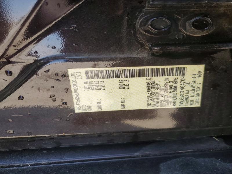 2014 Nissan Maxima მანქანა იყიდება აუქციონზე, vin: 1N4AA5APXEC464709, აუქციონის ნომერი: 69621646