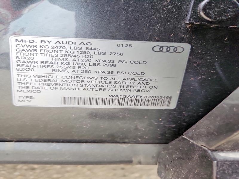 Продаж на аукціоні авто 2025 Audi Q5, vin: WA1GAAFY7S2052466, номер лоту: 68031006