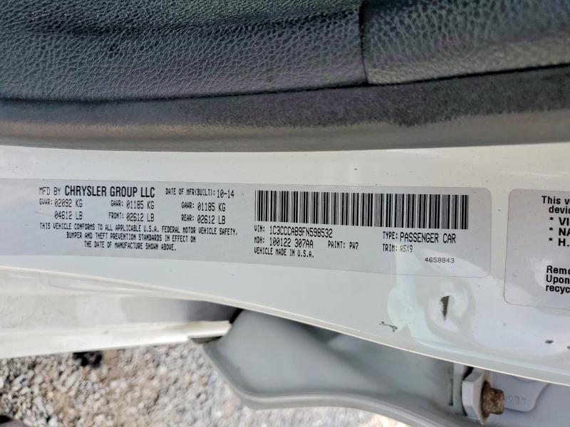 Aukcja sprzedaży 2015 Chrysler 200, vin: 1C3CCCAB9FN598532, numer aukcji: 68523576