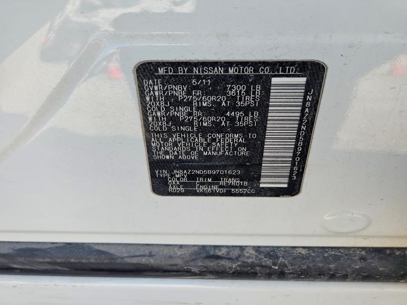 Продаж на аукціоні авто 2011 Infiniti Qx56, vin: JN8AZ2ND5B9701623, номер лоту: 71228846