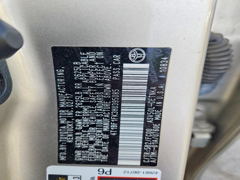 69978146 :رقم المزاد ، 4T1BF1FK3HU395085 vin ، 2017 Toyota Camry مزاد بيع