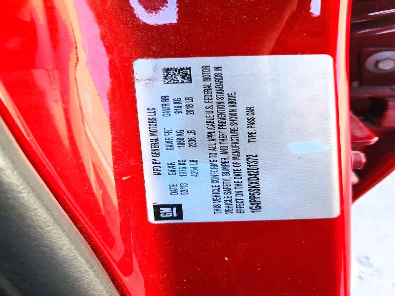 2013 Buick Verano მანქანა იყიდება აუქციონზე, vin: 1G4PP5SKXD4201372, აუქციონის ნომერი: 67969566
