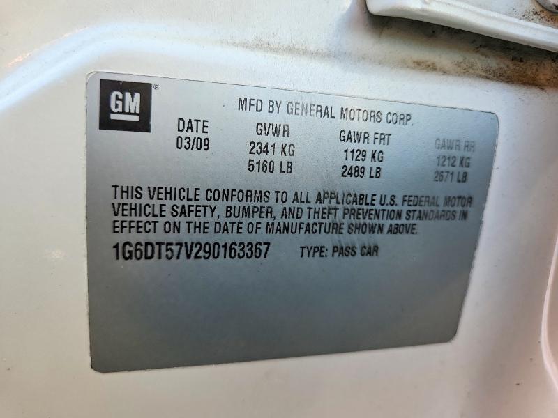 68184556 :رقم المزاد ، 1G6DT57V290163367 vin ، 2009 Cadillac Cts مزاد بيع