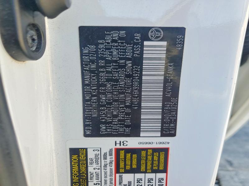 Продаж на аукціоні авто 2009 Toyota Camry, vin: 4T4BE46K99R049232, номер лоту: 68797556