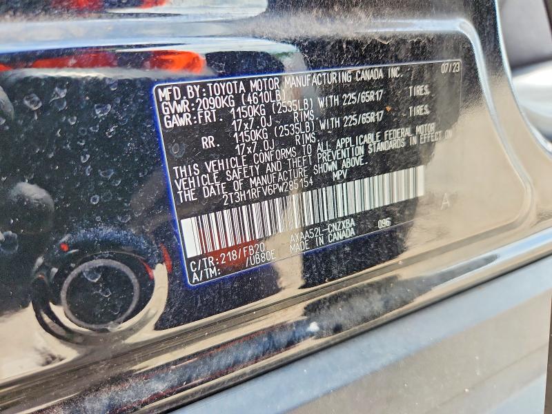 Продажа на аукционе авто 2023 Toyota Rav4, vin: 2T3H1RFV6PW285154, номер лота: 69990836