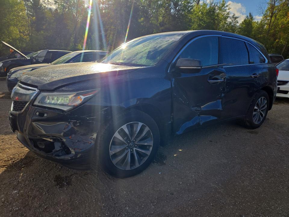 2016 Acura Mdx მანქანა იყიდება აუქციონზე, vin: 5FRYD4H41GB507327, აუქციონის ნომერი: 68334296