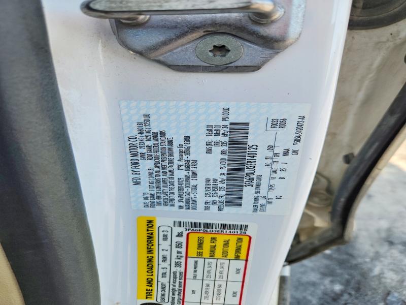 Aukcja sprzedaży 2014 Ford Fusion, vin: 3FA6P0LU3ER140125, numer aukcji: 68679986