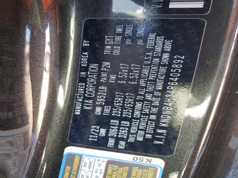 67895966 :رقم المزاد ، KNDNB4H34R6405892 vin ، 2024 Kia Carnival مزاد بيع