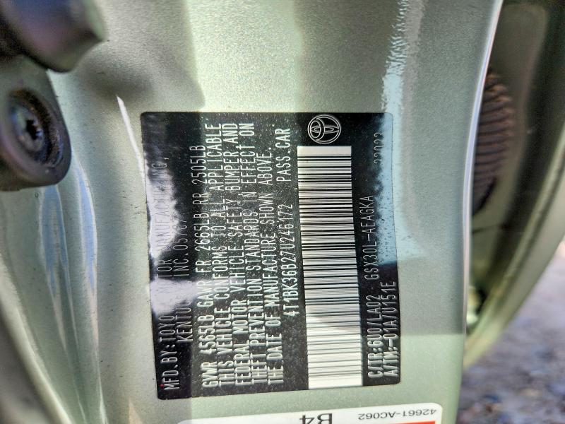 Aukcja sprzedaży 2007 Toyota Avalon, vin: 4T1BK36B27U246172, numer aukcji: 68016386