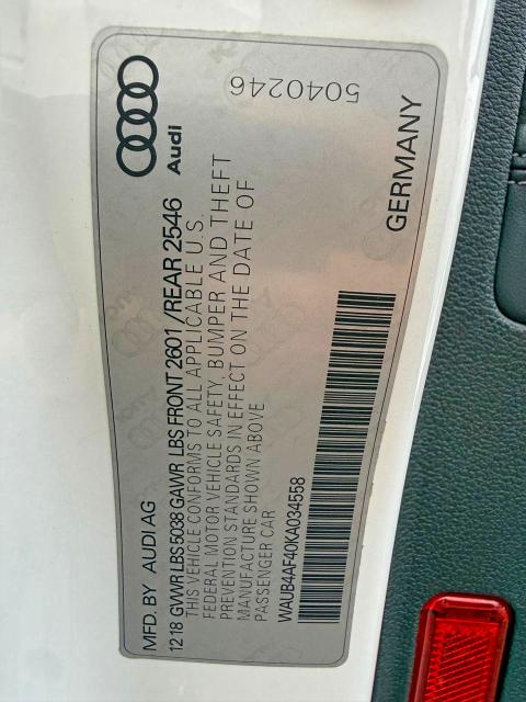 Продажа на аукционе авто 2019 Audi S4, vin: WAUB4AF40KA034558, номер лота: 71411776