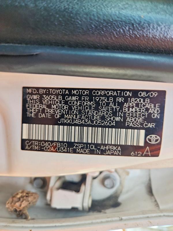 Aukcja sprzedaży 2010 Scion Xd, vin: JTKKU4B43AJ052604, numer aukcji: 67826056