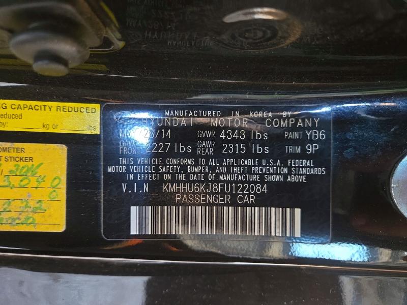 71158086 :رقم المزاد ، KMHHU6KJ8FU122084 vin ، 2015 Hyundai Genesis Coupe مزاد بيع
