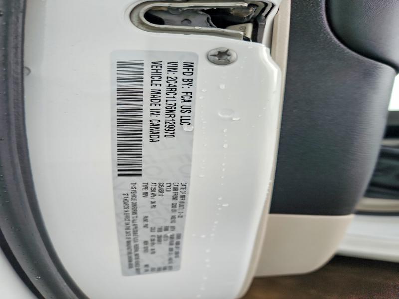 66988496 :رقم المزاد ، 2C4RC1L76NR129970 vin ، 2022 Chrysler Pacifica مزاد بيع