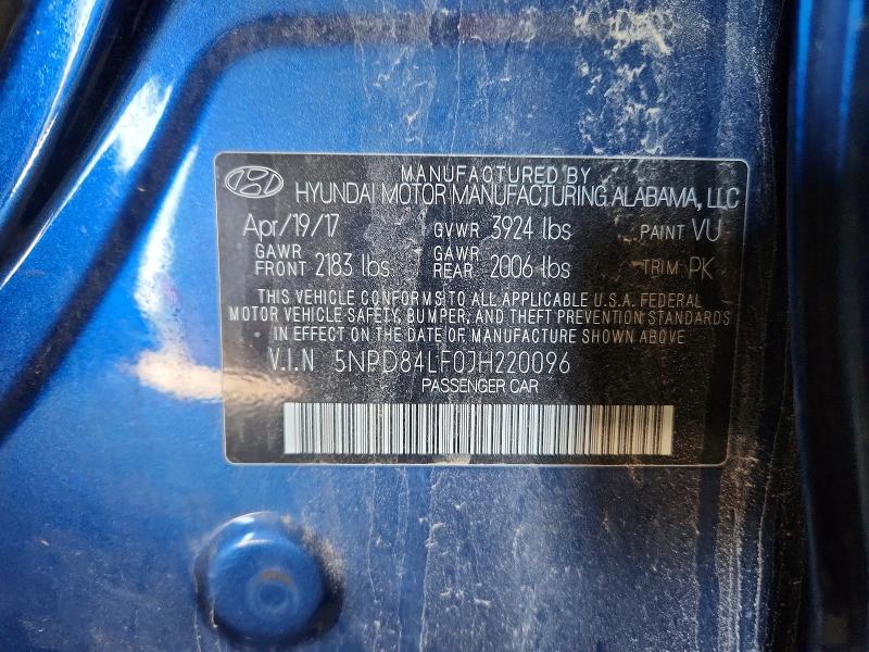 Продажа на аукционе авто 2018 Hyundai Elantra, vin: 5NPD84LF0JH220096, номер лота: 70504446