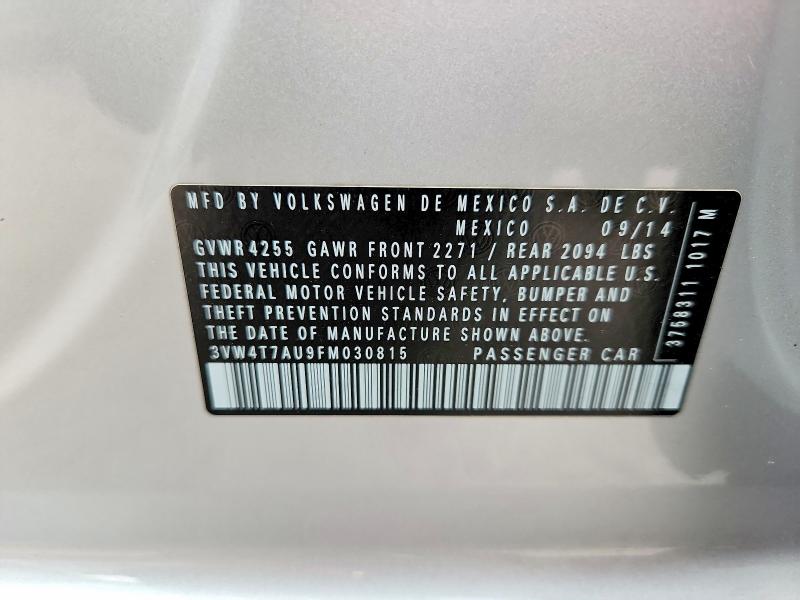 Продаж на аукціоні авто 2015 Volkswagen Gti, vin: 3VW4T7AU9FM030815, номер лоту: 69428676