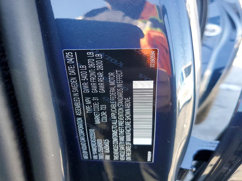 Aukcja sprzedaży 2025 Volvo Xc60, vin: YV4M12RC4S1225510, numer aukcji: 68694406