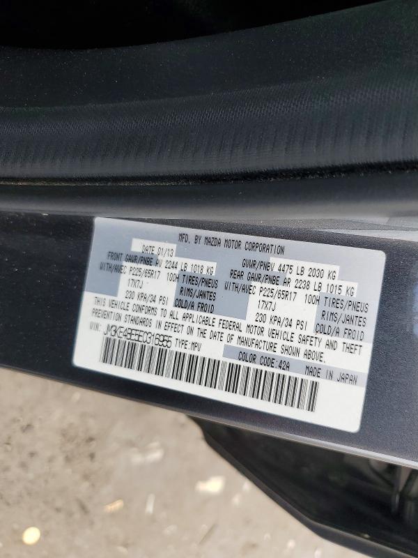 69493566 :رقم المزاد ، JM3KE4BE5E0316955 vin ، 2014 Mazda Cx-5 مزاد بيع