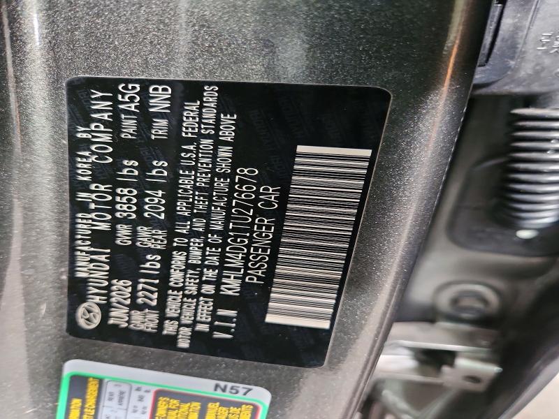 Aukcja sprzedaży 2026 Hyundai Elantra, vin: KMHLM4DG1TU276678, numer aukcji: 70697126
