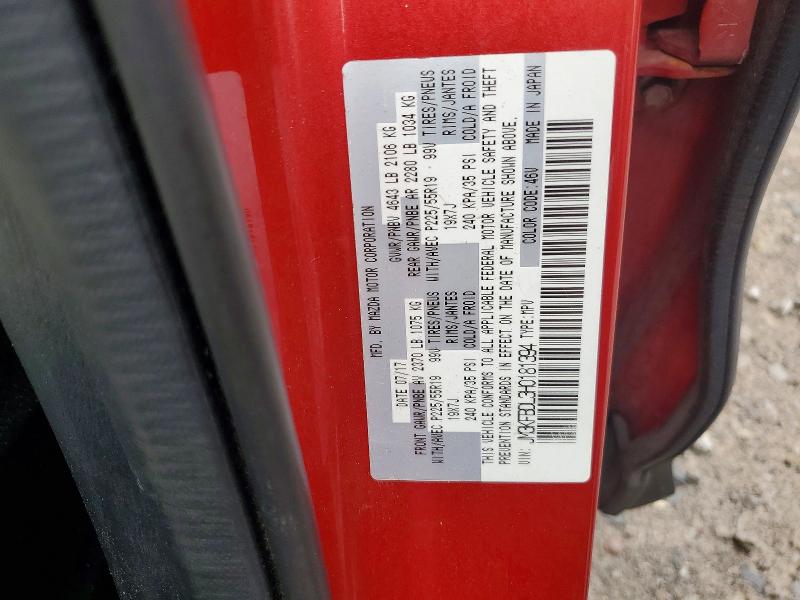 68044926 :رقم المزاد ، JM3KFBDL3H0181394 vin ، 2017 Mazda Cx-5 مزاد بيع