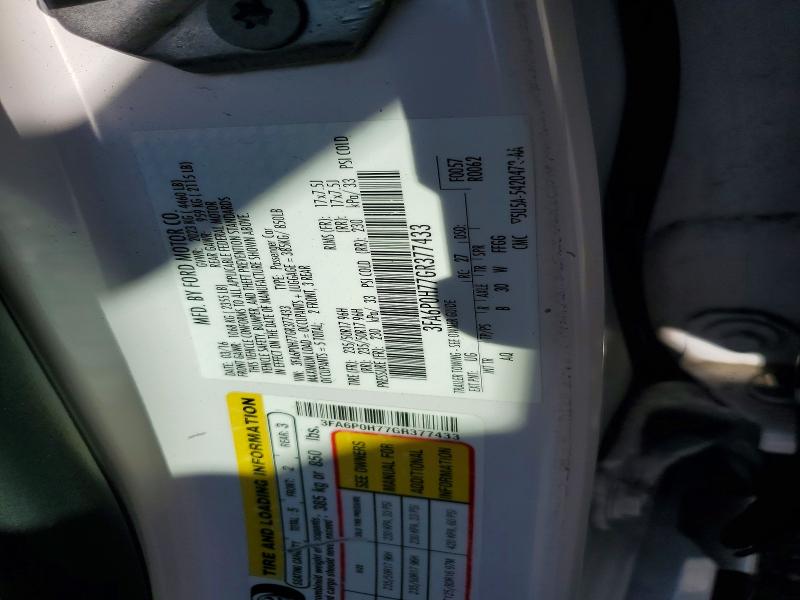 Aukcja sprzedaży 2016 Ford Fusion, vin: 3FA6P0H77GR377433, numer aukcji: 68001776
