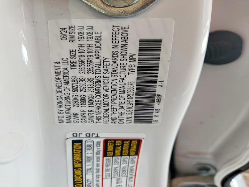 Aukcja sprzedaży 2024 Acura Rdx, vin: 5J8TC2H31RL035576, numer aukcji: 68043836